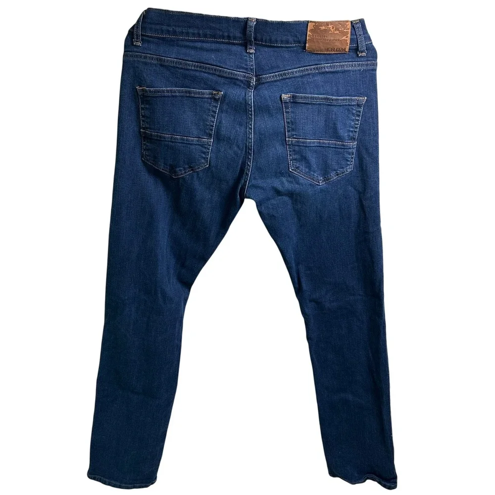 Edwin Crom Slim Straight Med Wash Denim Jeans 34x34 Button Fly Turkey Cotton‎